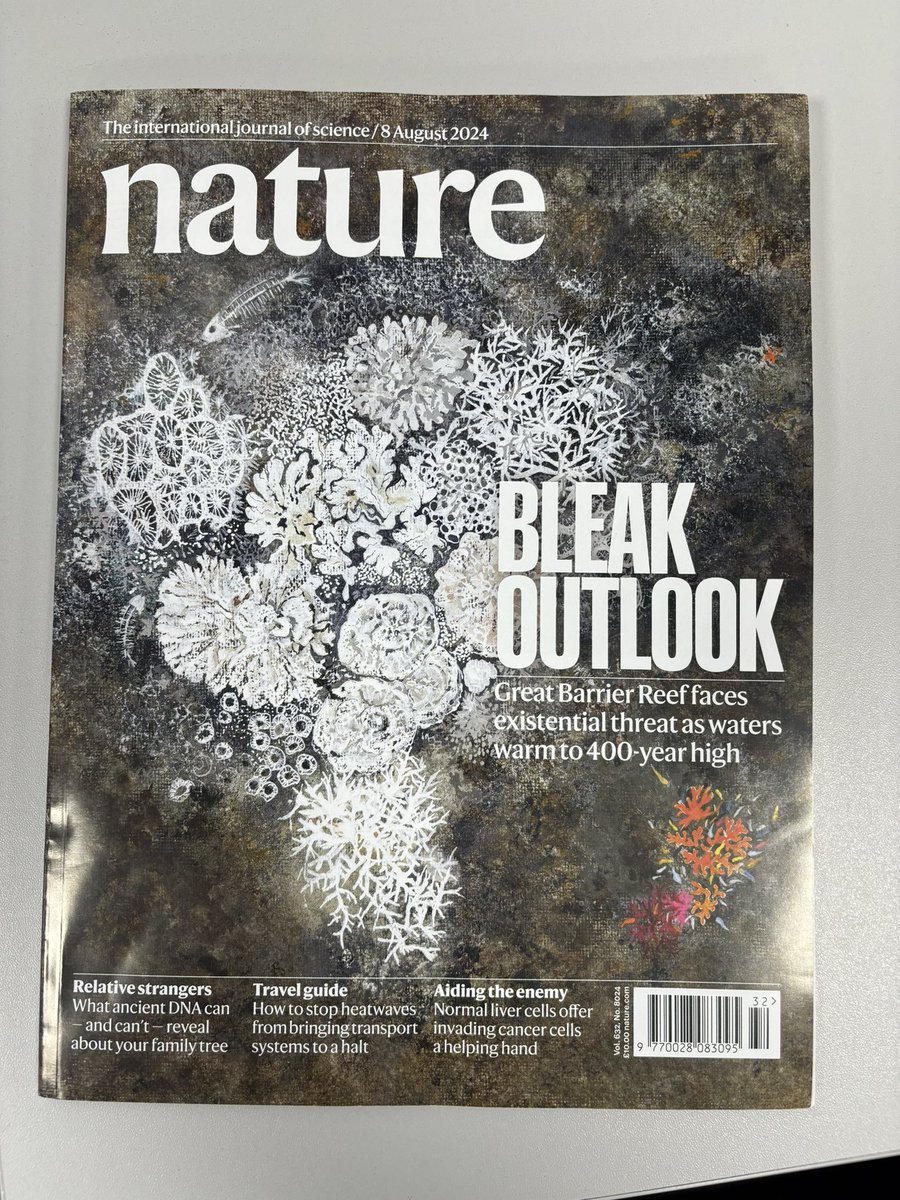 Nice surprise from <a href="/Nature/">nature</a> to receive the physical copy of our article this morning