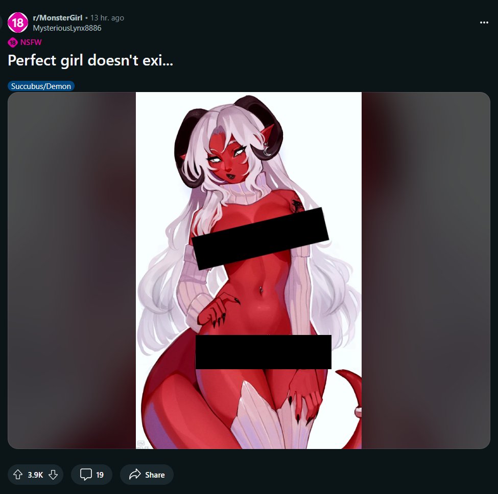 TieflingMelissa's tweet image. WHY AM I ON THE TOP OF A MONSTER GIRL SUBREDDIT WITH MY TITS ON FULL DISPLAY?? LMAO