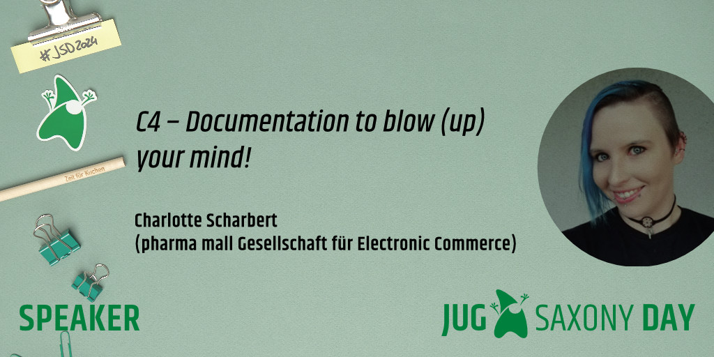 🤓#Dokumentation ist aufwendig zu erstellen und noch aufwendiger zu pflegen. Charlotte Scharbert (pharma mall) teilt ihre Erfahrungen mit der Dokumentation von Architekturen mit dem C4-Modell. Beim #JUGSaxonyDay am 27. September 2024 in Radebeul. jugsaxony.org/day/programm/d…
#JSD2024