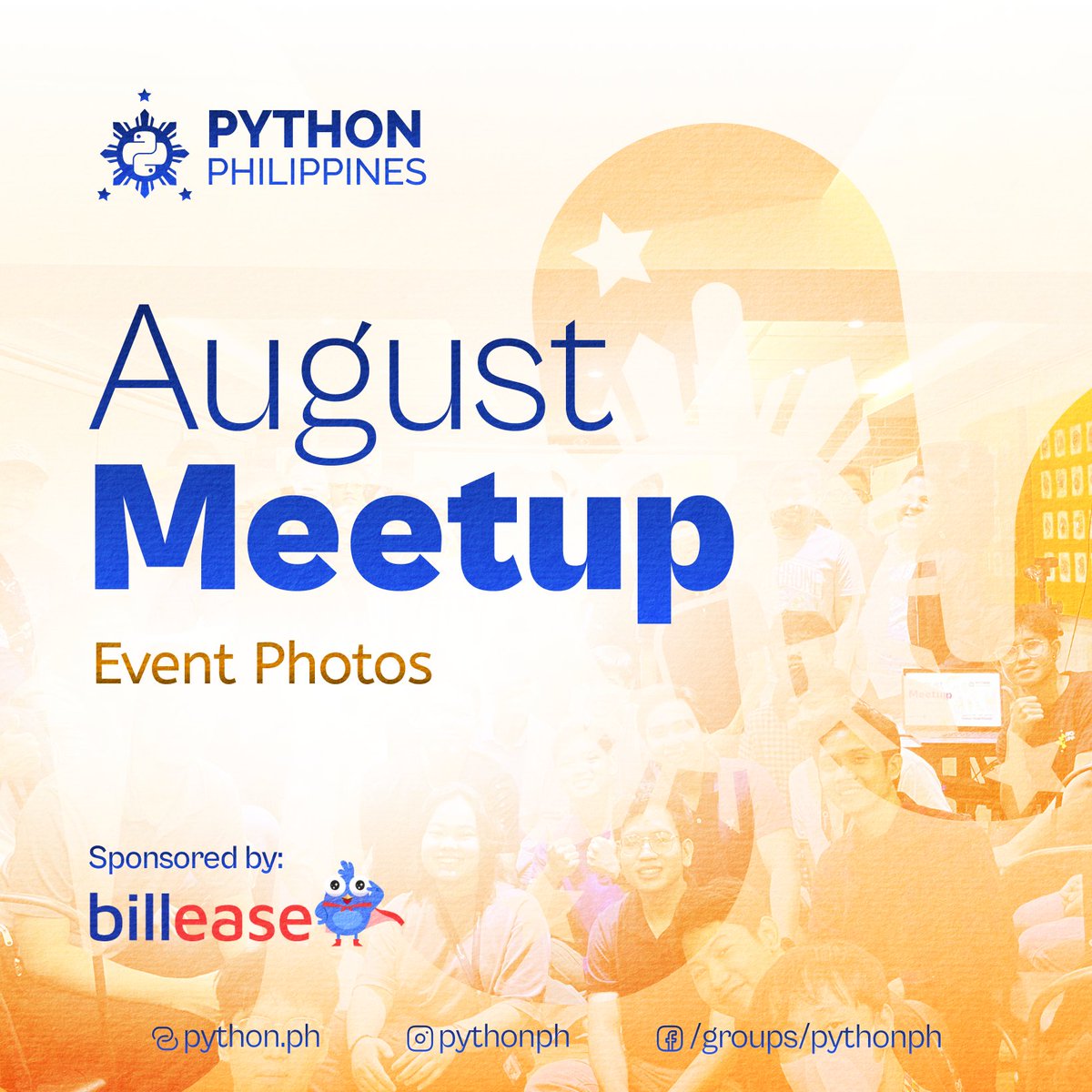 pythonph's tweet image. Captured moments from the August Meetup: &apos;Building Connections with Python&apos; 📷

See more photos here: bit.ly/47a4XNP

Special thanks to our sponsor, BillEase 🤝

#PythonPH #PythonPH2024 #PythonPHAugustMeetup #PHTechCommunity