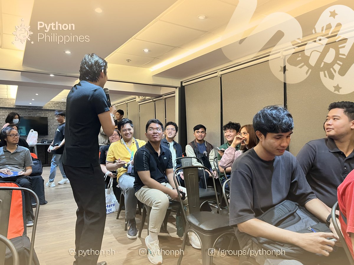pythonph's tweet image. Captured moments from the August Meetup: &apos;Building Connections with Python&apos; 📷

See more photos here: bit.ly/47a4XNP

Special thanks to our sponsor, BillEase 🤝

#PythonPH #PythonPH2024 #PythonPHAugustMeetup #PHTechCommunity