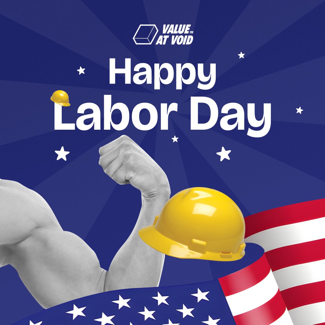 valueatvoid's tweet image. Value at Void wishes everyone a Happy Labor Day! Today, we honor the incredible contributions of all workers who drive progress and innovation.

#LaborDay #ValueatVoid #Gratitude #HardWork