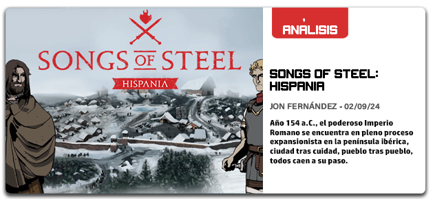 retropixelpress's tweet image. 🔍 ANÁLISIS DE "SONGS OF STEEL: HISPANIA" / @meteorbyte_stu @MakeGoodArtAg @CombatTime 
"Una historia épica, llena de héroes, de los de carne y hueso, que dieron su vida por su causa y trascendieron el tiempo hasta nuestros días."
✍️@El_Viejo_Jugon 
Enlace en siguiente post ⬇️