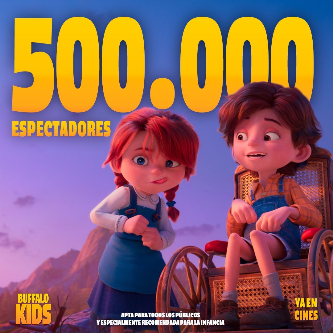 ¡Más de medio millón de espectadores han ido al cine a disfrutar de #BuffaloKids y a vivir una historia familiar llena de aventuras y diversión. No pierdas la oportunidad de unirte a Mary, Tom, Nick y Pizca en este emocionante viaje. 🌟

¡Ven a disfrutarla solo en cines! 🎥🍿