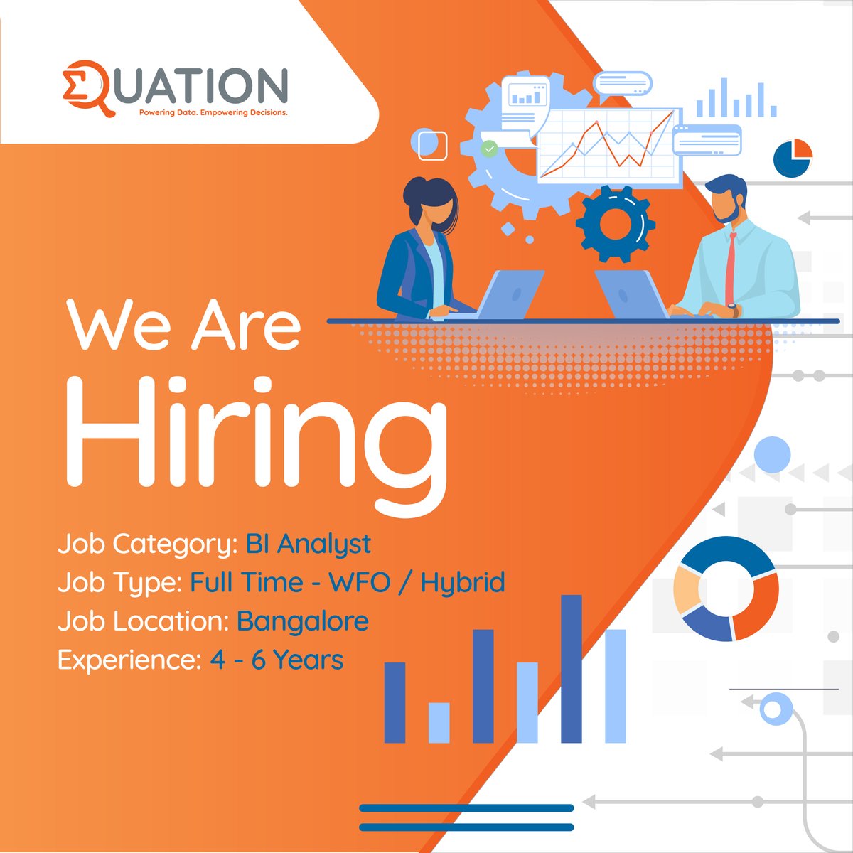 Quation20's tweet image. Join Our Team as a BI Analyst! Bring your SQL, Python, Power BI, and Excel skills to drive data-driven success with Quation Solutions.
Link : ow.ly/9ZYY50TckoG
#BIAnalyst #SQLSkills #PythonAnalytics #PowerBI #DataAnalytics #DataScienceJobs #TechCareers #HiringAlert