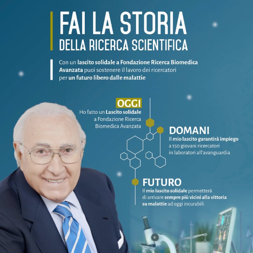 Un lascito testamentario a favore del VIMM è un investimento nel futuro della ricerca scientifica. Un gesto semplice, esente da tasse di successione, che può fare la differenza. Scopri di più e richiedi la nostra guida gratuita: fondbiomed.it/lasciti-testam… #LascitiSolidali #Ricerca