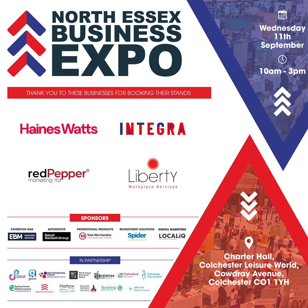 🎉LOOKING FORWARD TO SEEING YOU ALL NEXT WEEK! Pleased to introduce another 4 of our exhibitors for the free-to-attend North Essex Business Expo joining us on the 11th September at the Charter Hall Colchester. 📲 To book networking-essex.co.uk/north-essex-bu… #bringingbusinessestogether #nebe