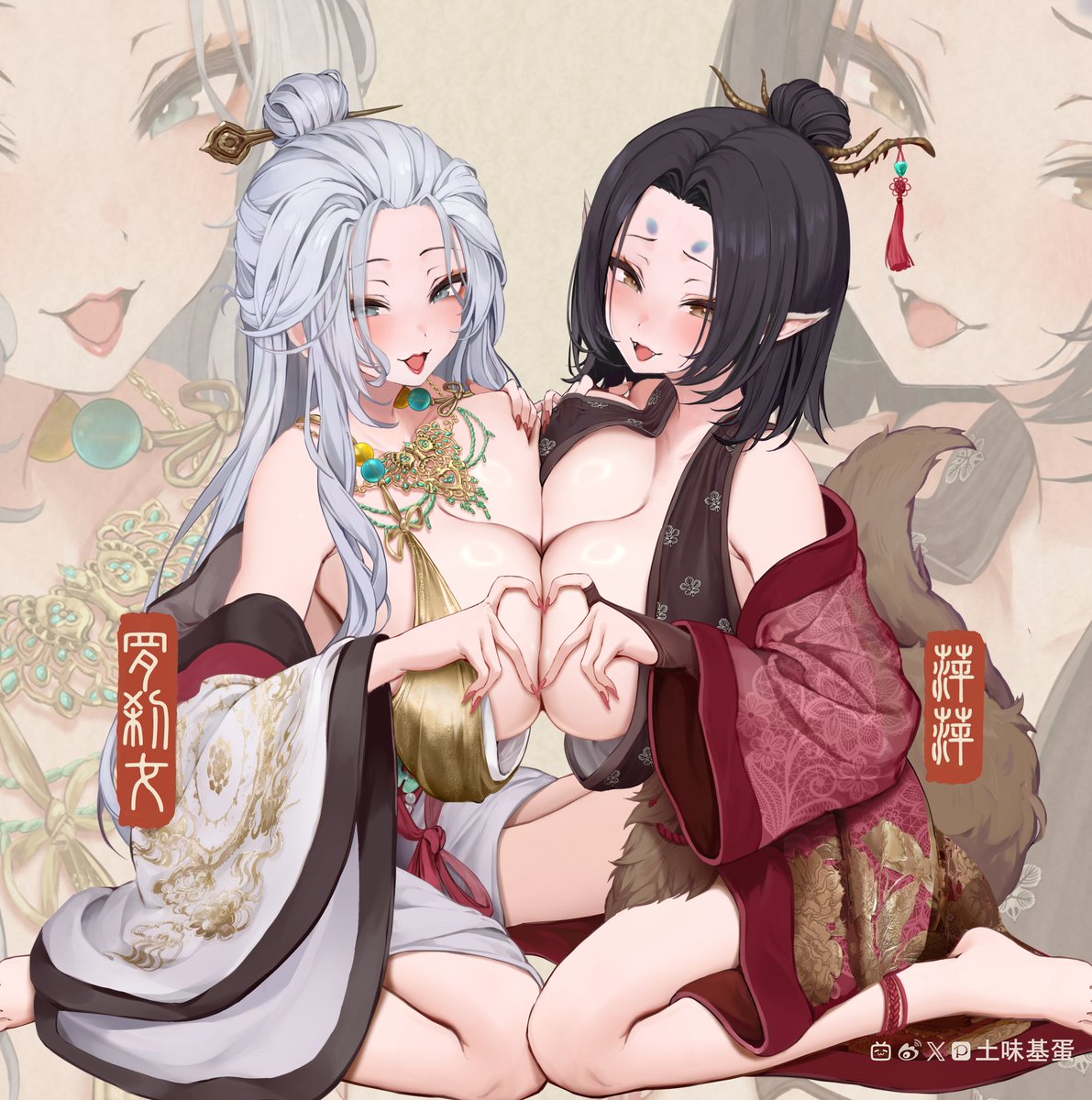 jidan233's tweet photo. #黑神话悟空 #母娘丼！！画了我最爱的铁扇公主和萍萍 https://t.co/DjiqEw47ey