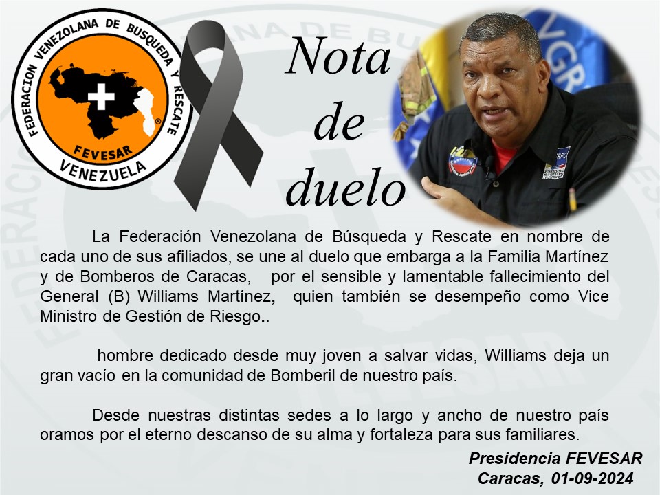 Nota de condolencias