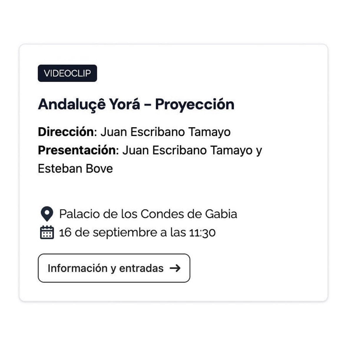 califato_3x4's tweet image. 🌹¡GRANÁ!🌹Andaluçê Yorá está dentro de la selección oficial del #festivaldecineflamenco de Granada organizado por @plateria1949 
Muy contentos de formar parte de esta selección en su primera edición.

#êcclabôdelibertá #29F