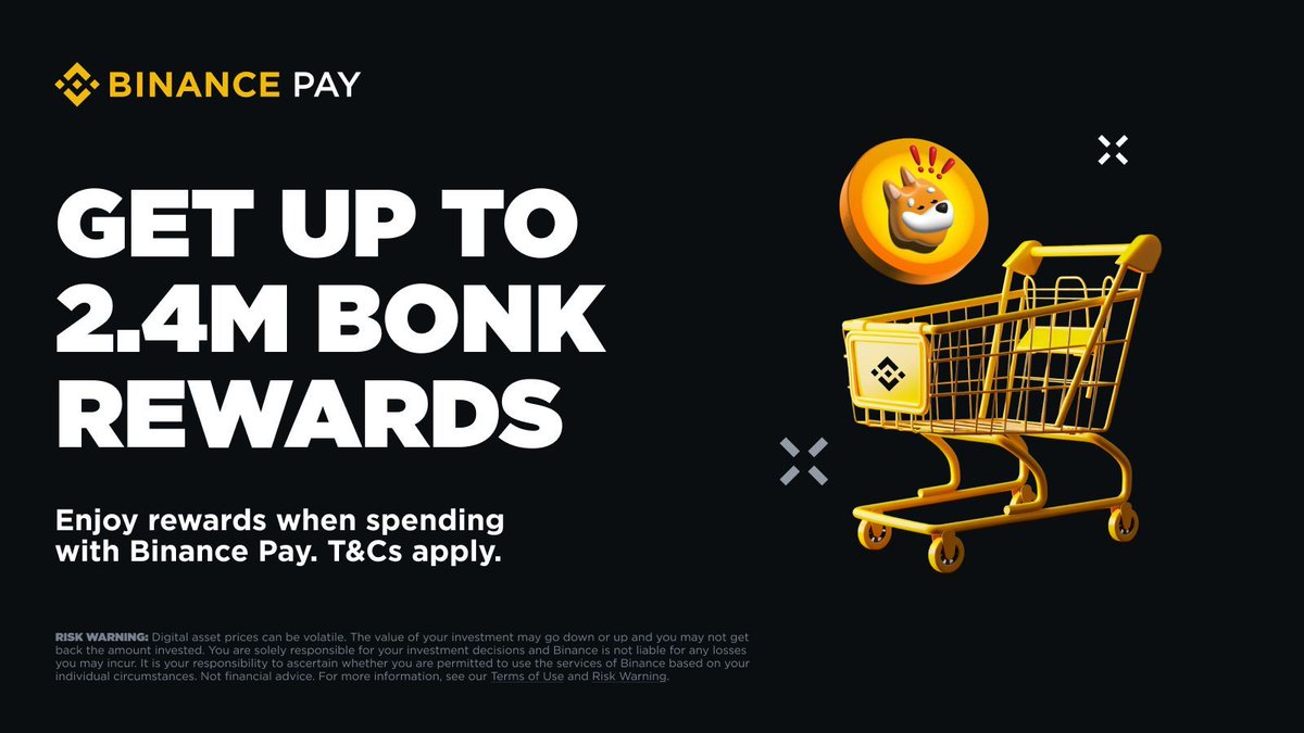 binance's tweet image. Spend with Binance Pay this September and win up to 2,400,000 $BONK @bonk_inu! 

Don't miss out ➡️ binance.com/en/support/ann…
