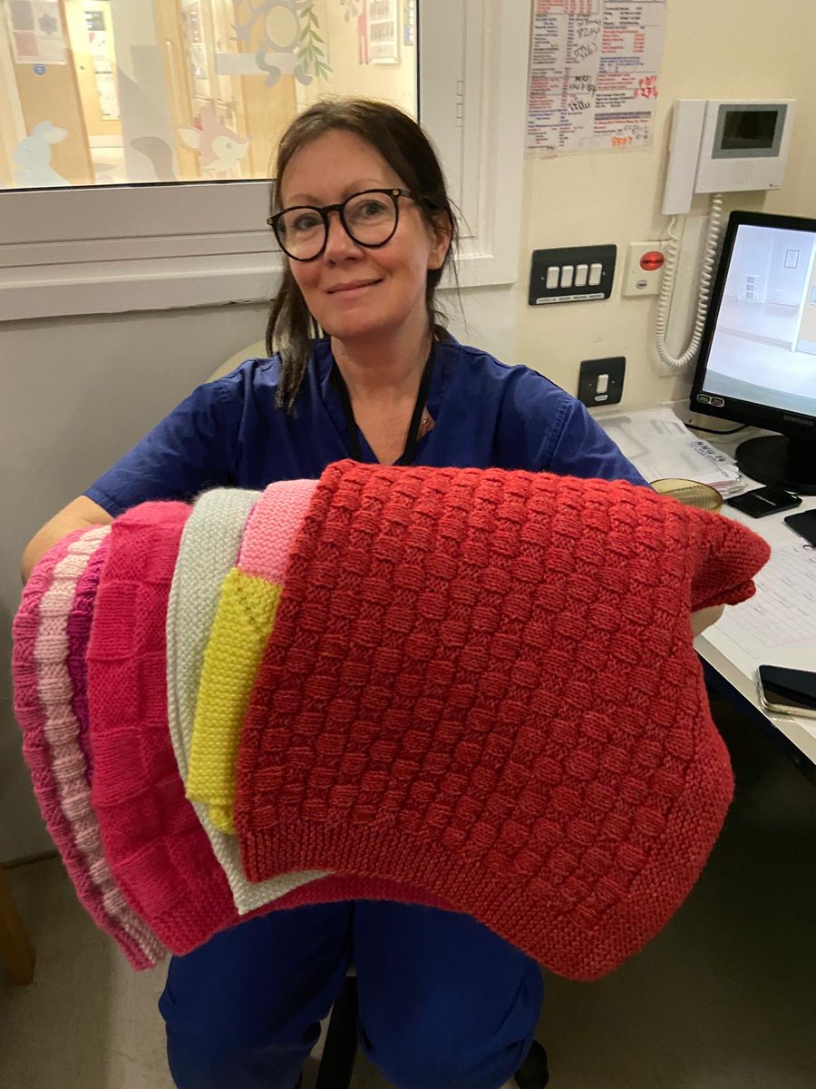 CPJField's tweet photo. 💝📦 A Special Delivery to the Special Care Baby Unit at Stoke Mandeville Hospital, lovingly crafted by our Never Alone, Knit &amp; Natter Group in Aylesbury.

#NeverAlone #KnitAndNatter #CPJField #SCBU https://t.co/4UXRRDzLYy