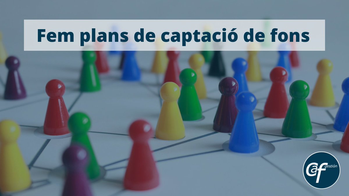 💡 Un pla de captació de fons ben dissenyat és essencial per garantir la #sostenibilitat a llarg termini de les #entitats. A CAF Gestión, t’ajudem a definir les millors estratègies per assolir els teus objectius financers. 🤝📊 

#CaptacióDeFons  #CAFGestión #Fundraising