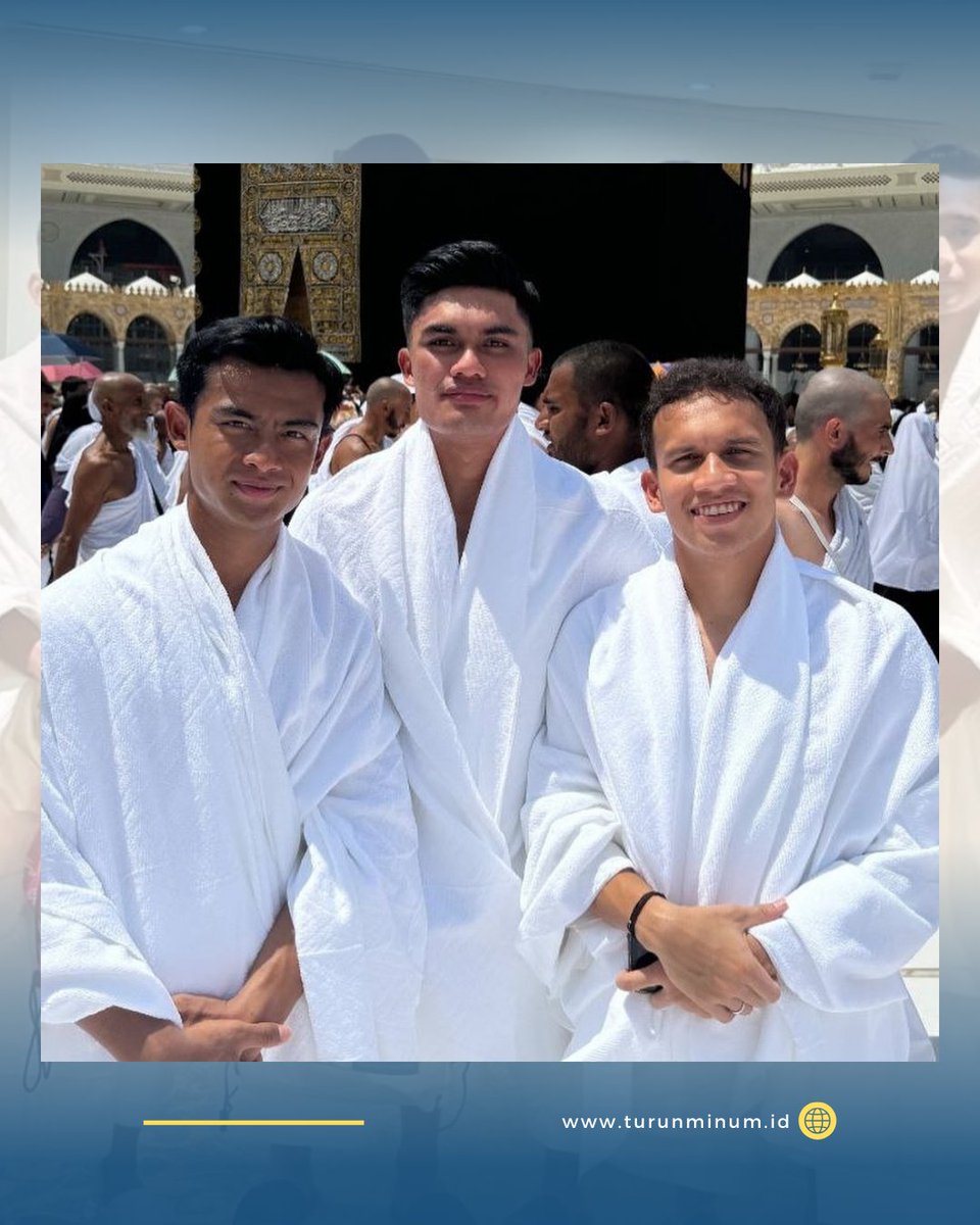 turunminum_id's tweet photo. Momen pemain Timnas Indonesia yang beragama Islam menyempatkan diri menjalani ibadah umrah sebelum melakoni laga melawan Arab Saudi di Kualifikasi Piala Dunia 2026 Round 3.

#timnasindonesia #pemaintimnas #umrah #makkah #arabsaudi #makkah #kualifikasipialaduni2026 #infobola https://t.co/eKBa1EFYRg