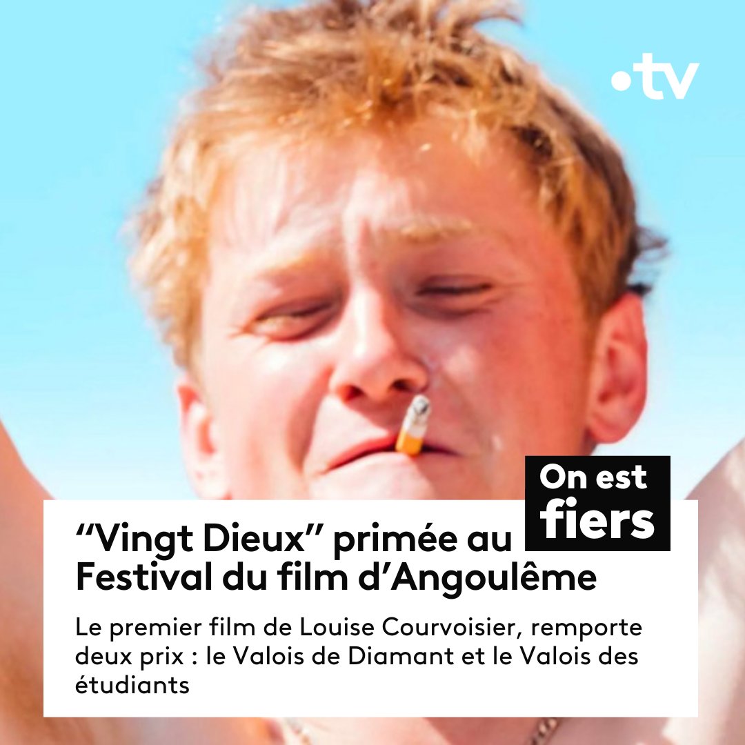 🏆 🎬 #FFA2024 | “Vingt Dieux” doublement primée au Festival du film francophone d’Angoulême !  

Félicitations à Louise Courvoisier pour son premier film et son équipe, et bravo à France 3 Cinéma pour cette belle coproduction. 👏
