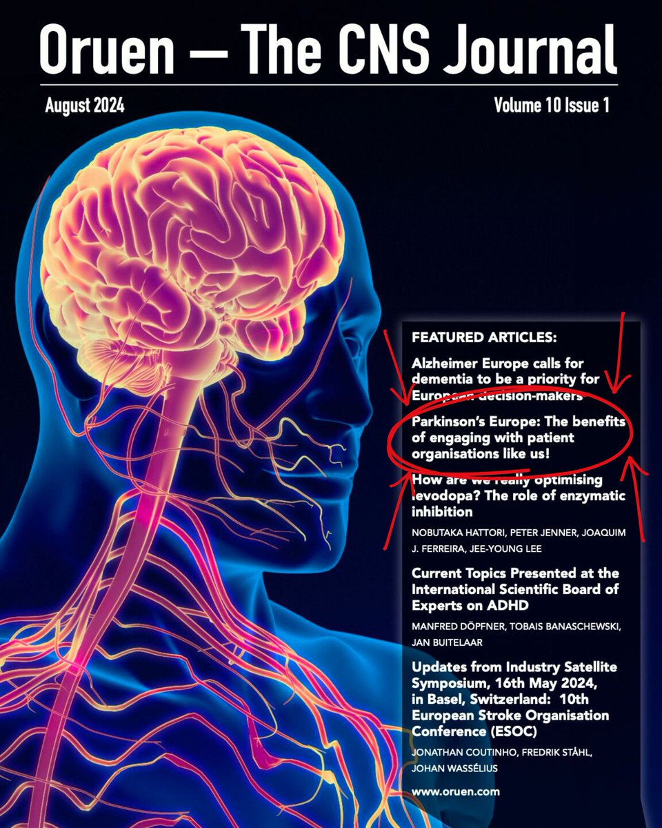 We're DELIGHTED to have an article in the latest issue of the <a href="/OruenCNS/">Oruen CNS</a> Journal - out now! - about the benefits of engaging with patient organisations. 

👉 Read it here (we're on pages 16-17): buff.ly/47eVDIz 

#Parkinsons #Parkinson #NeuroTwitter