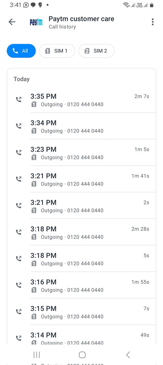 berozgar_yuvaa's tweet image. Just look how many times I called them . Every time there Executive is busy . Even personal there assistant is very rude @PaytmBusiness @Paytmcare #removepaytm