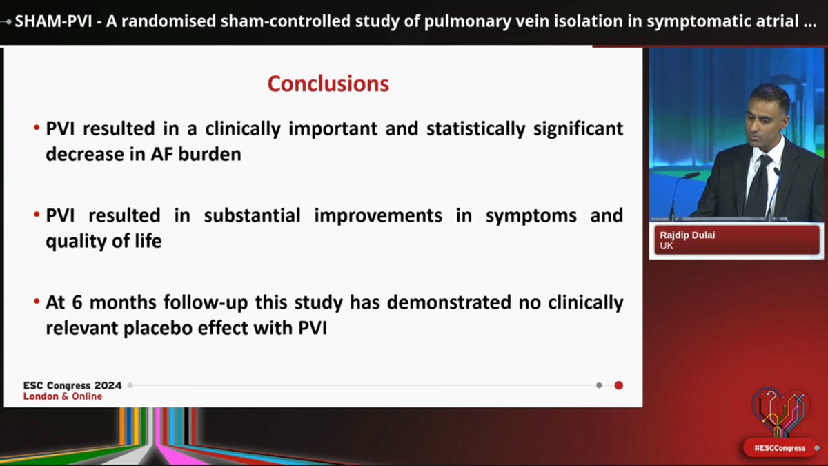 Bart Mulder (@ba_mulder) on Twitter photo In SHAM-PVI PVI stands the test of placebo! Congratulations to the <a href="/Dr_RajDulai/">Rajdip Dulai</a> and co-authors and a big thank you to patients tough enough to be willing to undergo such a study! #ESCCongress2024 <a href="/simovicst/">Stefan Simović</a> <a href="/Dominik_Linz/">Dominik Linz</a> In SHAM-PVI PVI stands the test of placebo! Congratulations to the <a href="/Dr_RajDulai/">Rajdip Dulai</a> and co-authors and a big thank you to patients tough enough to be willing to undergo such a study! #ESCCongress2024 <a href="/simovicst/">Stefan Simović</a> <a href="/Dominik_Linz/">Dominik Linz</a>