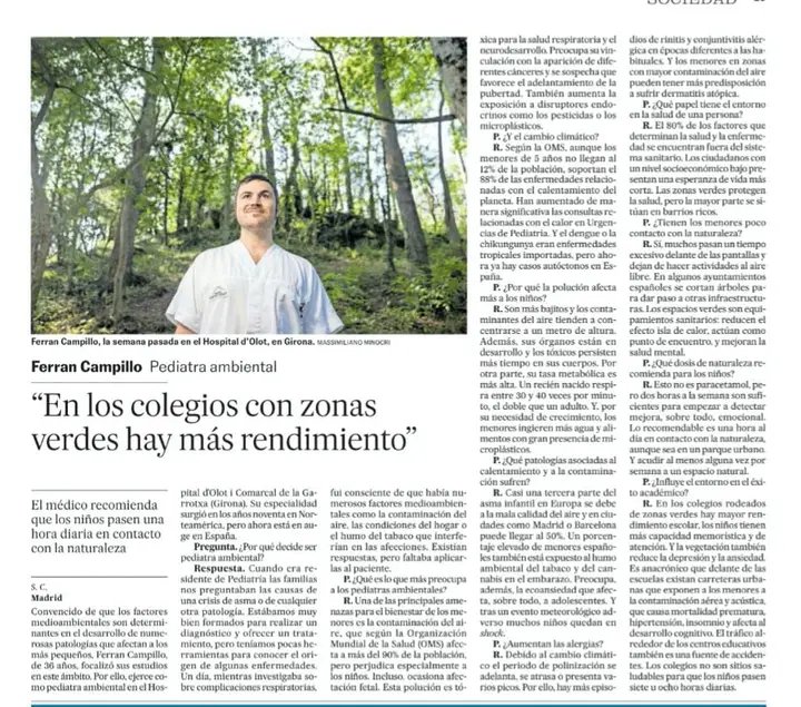 Camino Escolar (@caminoescolar) on Twitter photo En los colegios con zonas verdes hay más rendimiento
<a href="/doktorkampi/">Ferran Campillo i López, MD</a> pediatra En los colegios con zonas verdes hay más rendimiento
<a href="/doktorkampi/">Ferran Campillo i López, MD</a> pediatra