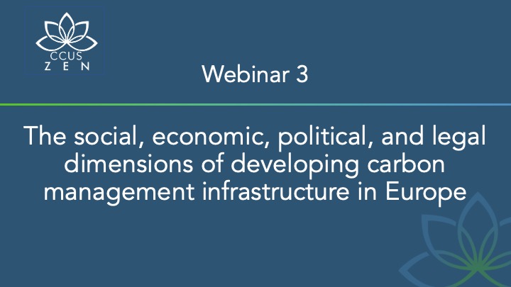 Webinar 3 in our series is just over 2 weeks away (19th September). ✍️ Register now! The webinar will focus on the non-technical challenges that Carbon Capture Utilisation and Storage (#CCUS) faces across social, economic, political and legal dimensions. ccuszen.eu/events/webinar…