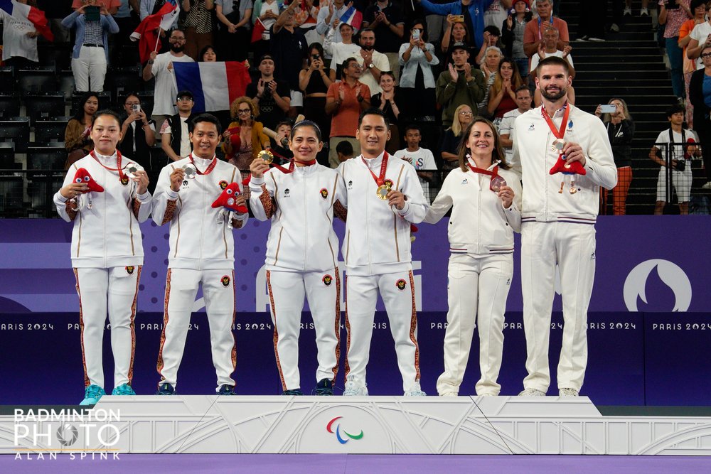 Podium du mixte SL3-SU5 🔥
🥉<a href="/lucasmazur9/">Mz</a> / @noel_faustine

 #Paris2024 <a href="/EquipeFRA/">Equipe France</a>