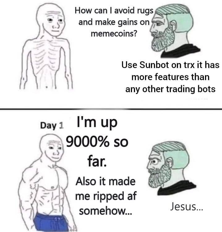 _nomso_'s tweet photo. Looking for where to trade your Tron meme coins? @SunbotonTrx is the best!!!!
Use this link to start trading: https://t.co/EIGl4clUK8
My meme entry
#Tron #SUNBOT
Tagging friends: @nessa5022 @Crypto_Birrrd @Treasure_Okere https://t.co/wM3hPtLHMh