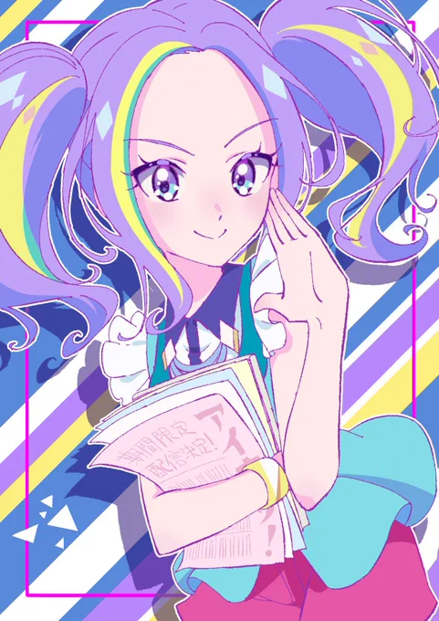 \アイカツの過去絵再掲週間/アイカツプラネットが発表された直後くらいに描いた絵!!#aikatsu  #aikatsuplanet#アイカツ  #アイカツプラネット #ハナ #ルリ #ビート #アン 
