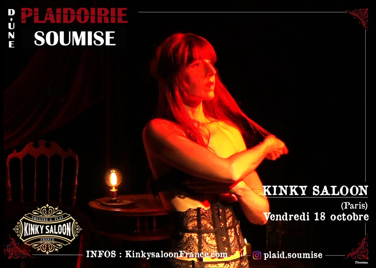 Plaidoirie d'une soumise - Théâtre immersif tweet media