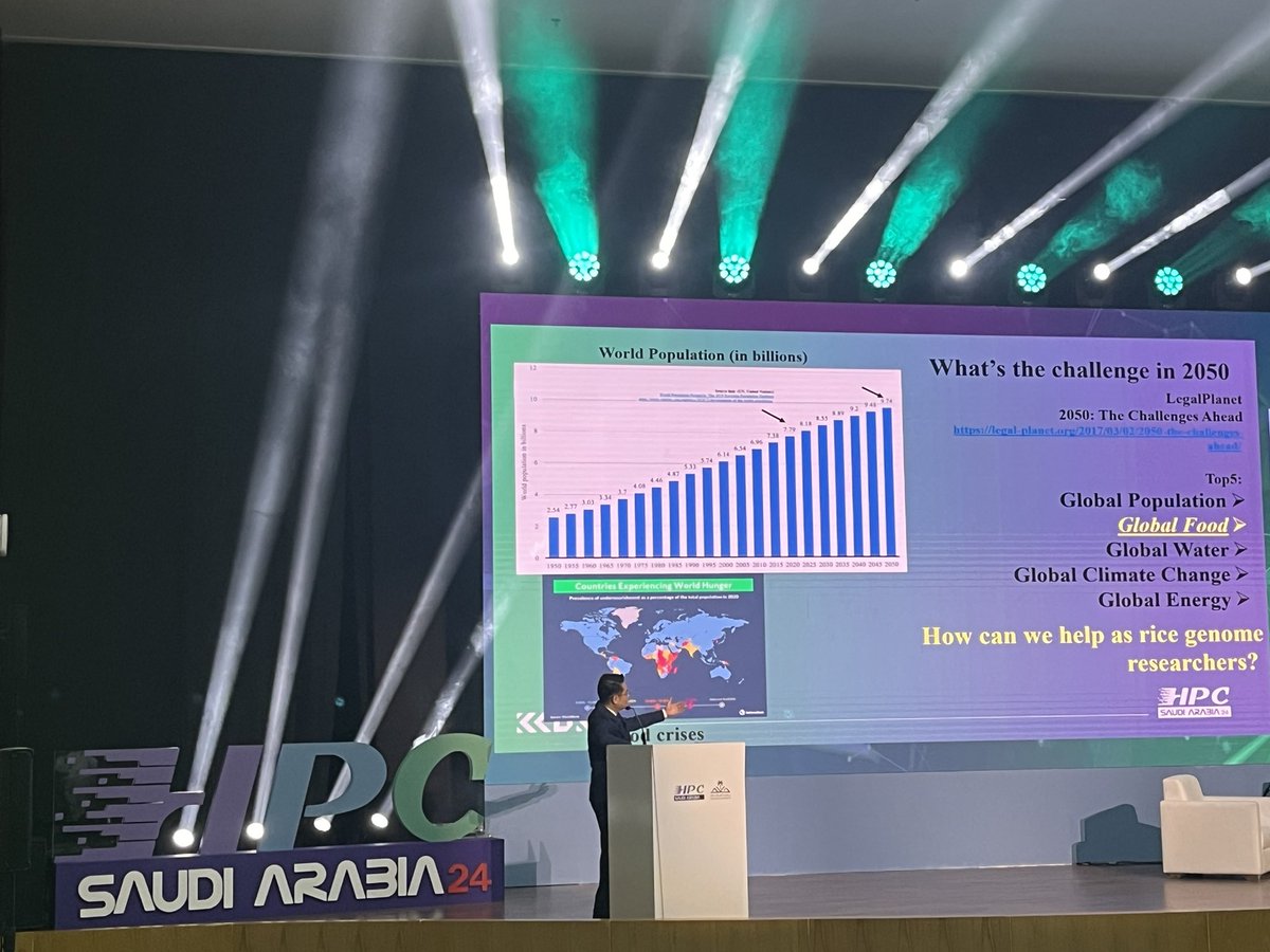 How to feed the world sustainably in 2050? Was the key question Kaust research scientist Dr Yong is answering with the help of @KAUST_HPC