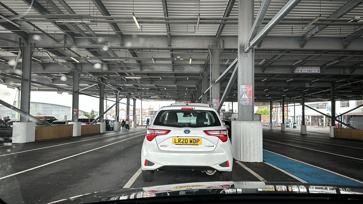 We’ve arrived at the ferry terminal in Portsmouth. For me, the holiday starts now… 😄
