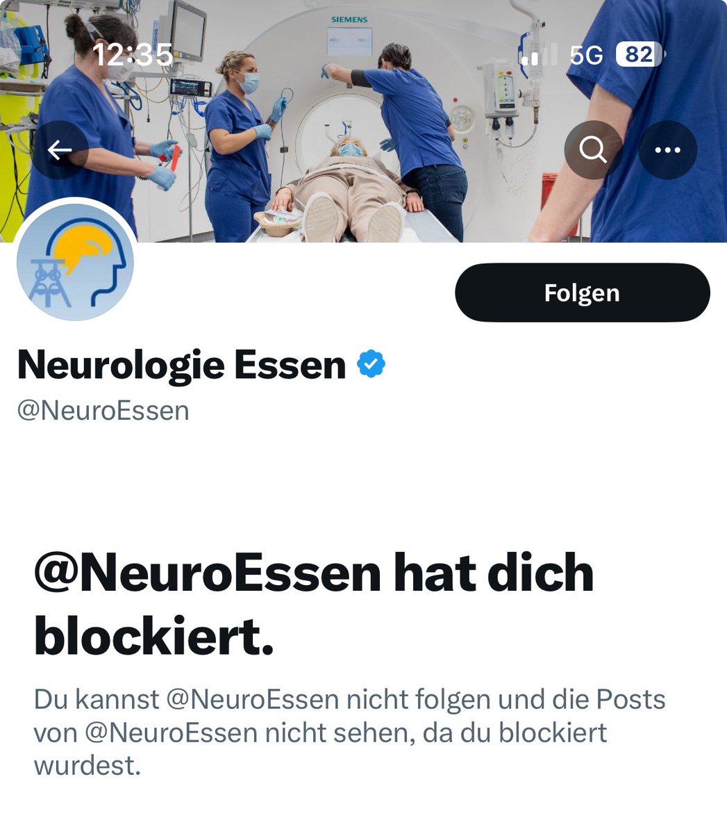 Haha, ich hatte nie <a href="/NeuroEssen/">Neurologie Essen</a> in einen Beitrag erwähnt. Nur damals #kleinschnitz 
Ob er beide Accounts verwaltet? 
#frauenticket