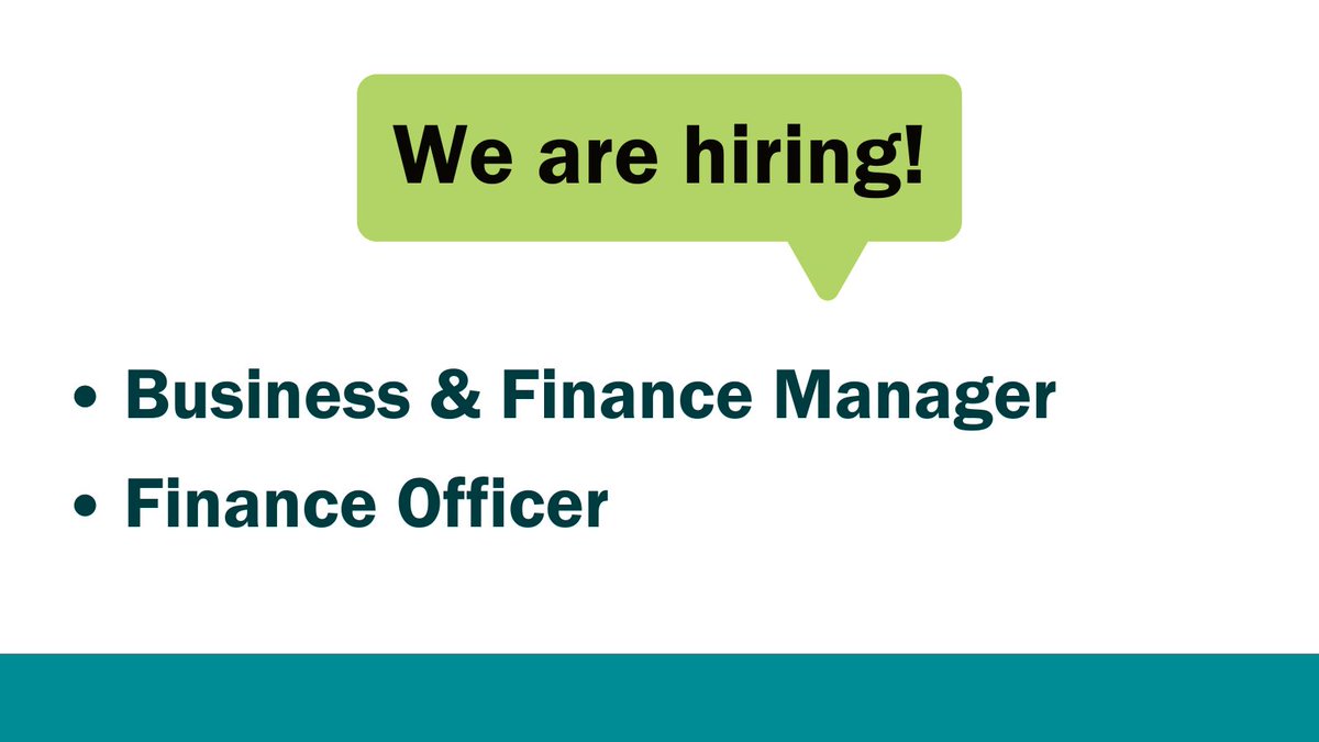 We have two new exciting vacancies at Into Work:

- Business &amp; Finance Manager
- Finance Officer

View details and apply on our website: 
intowork.org.uk/about/vacancie…