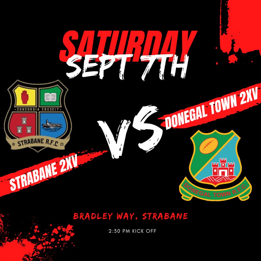 Donegal Town RFC (@donegaltownrfc) on Twitter photo Game week 1 sees the long awaited competitive return of or senior 2XV.
The boys get their campaign going with a short trip to <a href="/strabanerfc/">Strabane RFC</a>
Kick off is at 2:30 and all support is welcome! Game week 1 sees the long awaited competitive return of or senior 2XV.
The boys get their campaign going with a short trip to <a href="/strabanerfc/">Strabane RFC</a>
Kick off is at 2:30 and all support is welcome!