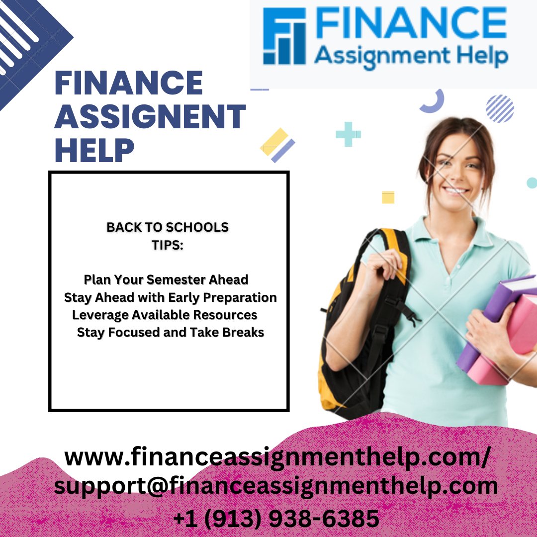 financeassignm5's tweet image. ๐ Start the Fall Semester strong with FinanceAssignmentHelp.com! Use code FAHFALL2024 for 20% off all assignments. Get organized, start early, and succeed with expert support! ๐๐ #FinanceAssignmentHelp