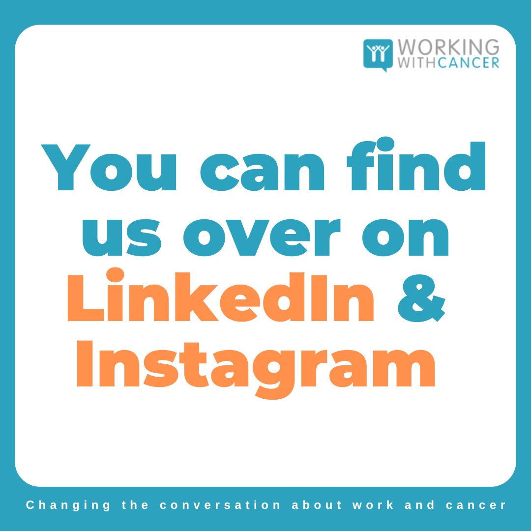 Working With Cancer 💙 tweet media