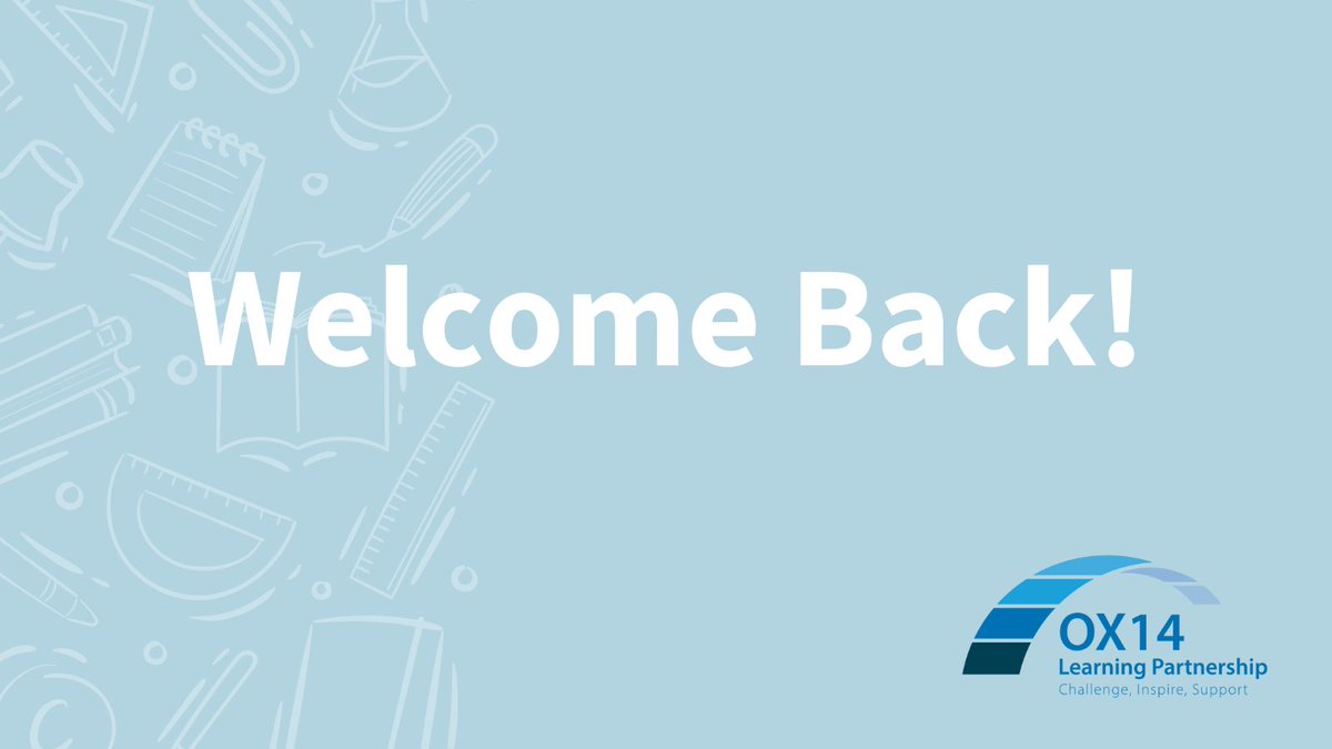 OX14_LP's tweet photo. Welcome back! We look forward to a new and exciting year of partnership work across our six schools. Collaboration and support are at the heart of all we do and we can’t wait to get our teachers and students working together again. #challengeinspiresupport #Schoolpartnerships https://t.co/FJBm2v8c2c