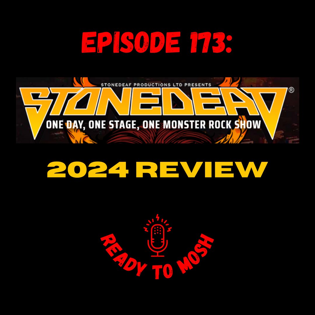 Readytomoshcast's tweet photo. EP173: our review of @Stonedead_fest 2024! Hear about all of the bands we saw, some extreme weather, our general experience of the event + one of the world's best cheese toasties! Listen now - https://t.co/31aZwtnBIB https://t.co/mKHzyzxsU8