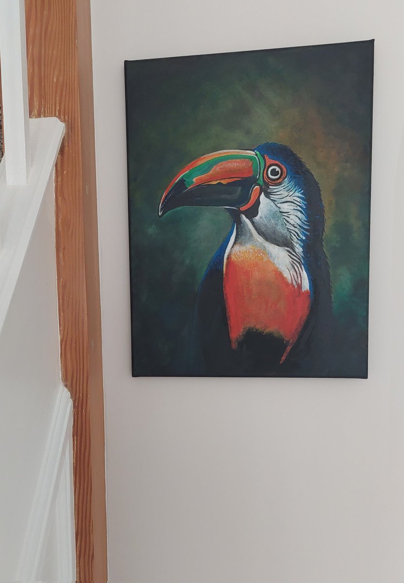 Morning <a href="/elevenseshour_/">#elevenseshour</a> 
Just like to say hello and show everyone my latest painting.
quirkytwist.etsy.com
Is where you'll find my art