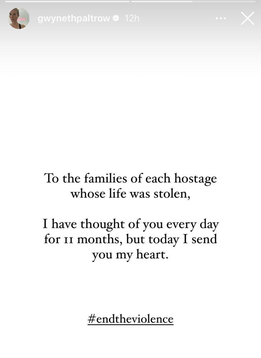 We will remember those of you who spoke up.

We will remember those of you who remained silent.

Thank you to those of you who have used your platforms to ensure the voices of the hostages are heard.

To those of you who have not, it's not too late.