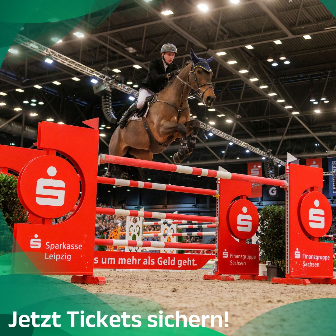 leipzigermesse's tweet photo. Vom 16. bis 19. Januar 2025 verspricht die 27. PARTNER PFERD wieder eine einzigartige Mischung aus internationalem Turniersport, Showformaten und umfangreicher #Expo. Der Ticketvorverkauf für das #Reitsport-Highlight hat begonnen. Mehr dazu: https://t.co/7ZdFjsZLQC
#PartnerPferd https://t.co/LIjGbGa5f3