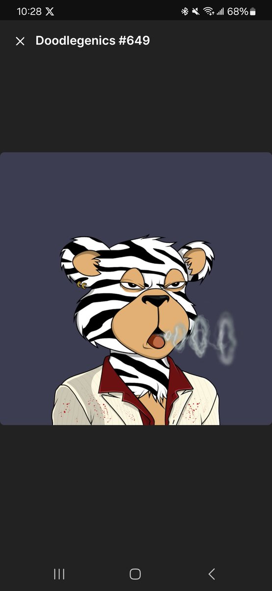 Obie1Pao's tweet photo. @kokid951 Thank you, @kokid951. Love my Zebra Villan @Doodlegenics #Whynotus can make everyone a winner! #ProofofWords https://t.co/1lsZGcRYfS