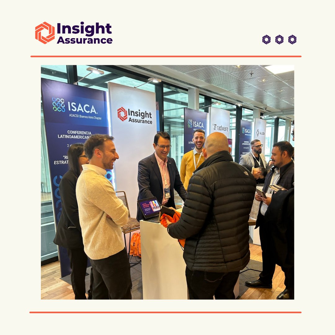 Kicking off ISACA LATAM 2024 in Buenos Aires! 🇦🇷 Join us today as Florencia Senmartin speaks on SOC2 basics. Visit our booth to connect with our team!

📅 Sept 2
🕒 4:45 PM
📍 Buenos Aires, Argentina

#ISACALATAM2024 #ISACABuenosAires #InsightAssurance