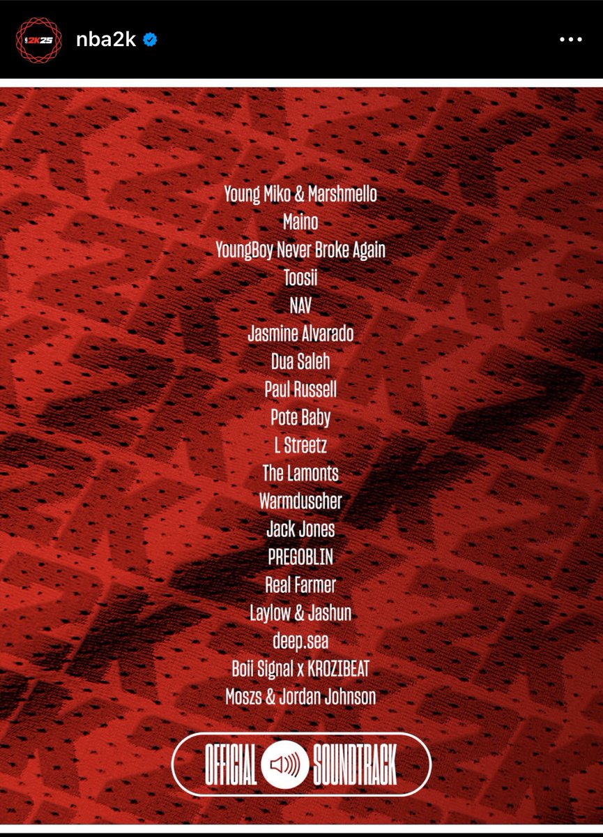 Ya boy is on the official 2k soundtrack 💪🏿💪🏿
