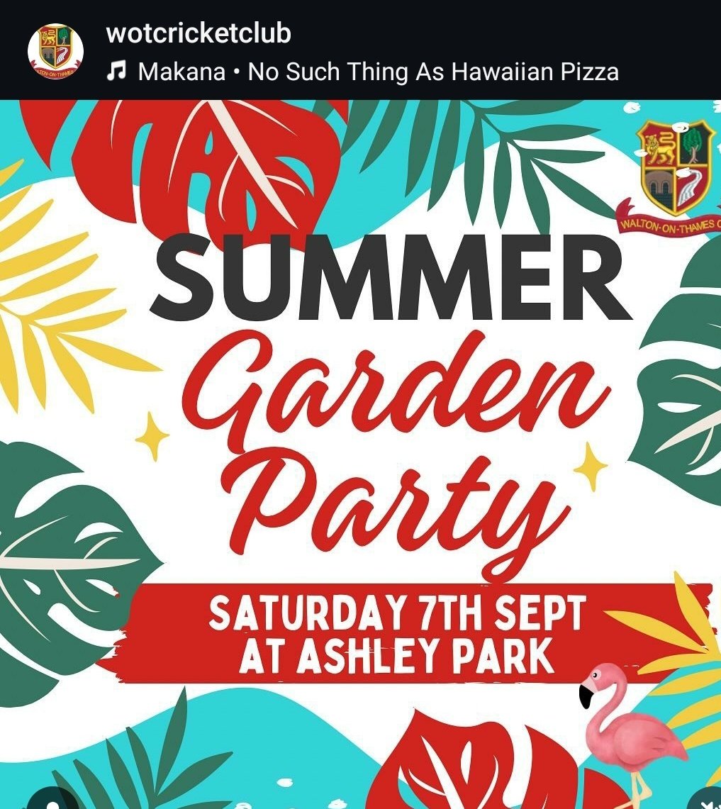 @WoTCricketPens (@wotcricketpens) on Twitter photo For more info chat to big brother on insta <a href="/WOTcricket/">Walton-on-Thames CC</a> he the party aninal :-) π For more info chat to big brother on insta <a href="/WOTcricket/">Walton-on-Thames CC</a> he the party aninal :-) π