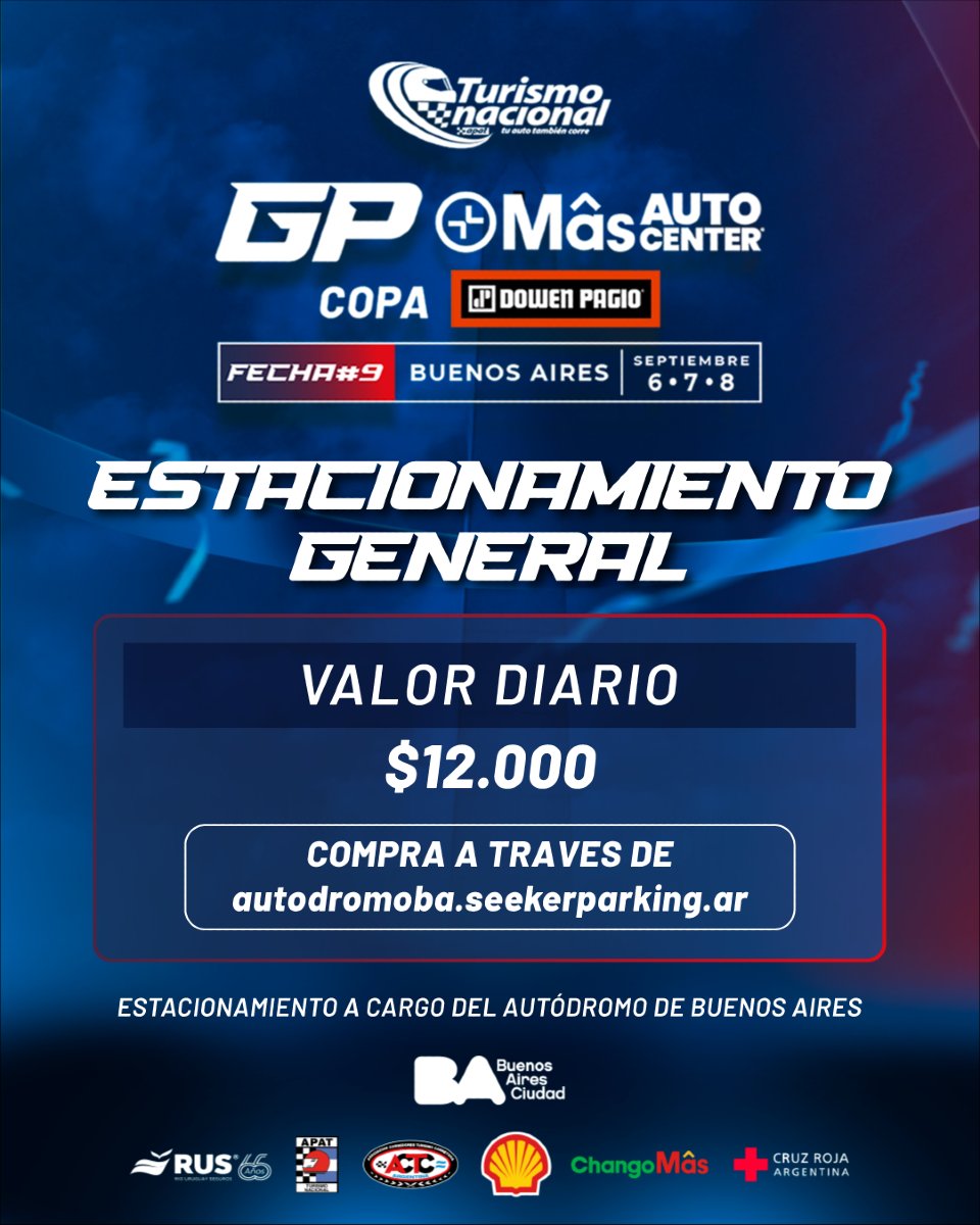 ‼️ Información importante ‼️

🎟️🚘 i.mtr.cool/eucrtbgzds

[A cargo del Autódromo de Buenos Aires]

#TN200Pilotos 

📸 <a href="/agenciava/">Agencia VA</a>