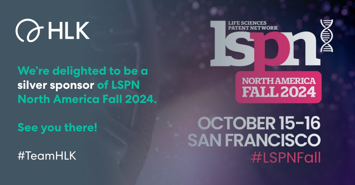 hlk_ip's tweet image. Team HLK will be hosting a roundtable on day two of the conference, discussing strategies for protecting CRISPR, CAR-T and other immunotherapies. It isn’t one to be missed, so make sure you mark it in your diary! #LSPNFall2024 #LifeSciencesPatentNetwork #LSPNFall