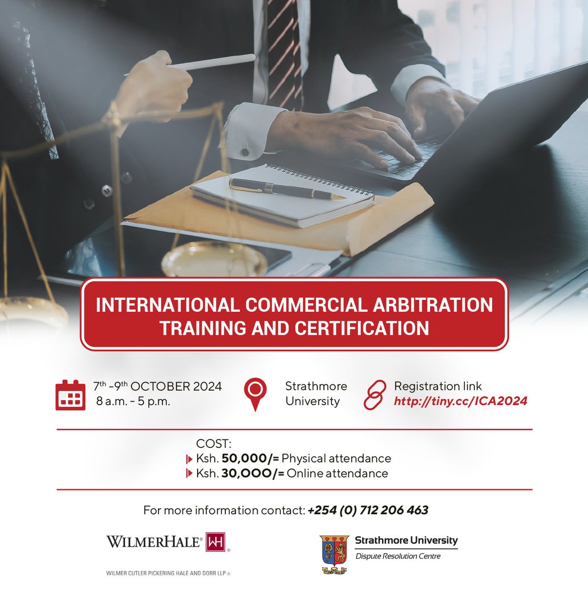 Secure Your Spot Now! 🌟

Don’t miss out on our International Commercial Arbitration Training—available in physical and hybrid formats. Limited slots left!

🔗 Register here: tiny.cc/ICA2024

#Arbitration #Training #Certification #StrathmoreUniversity