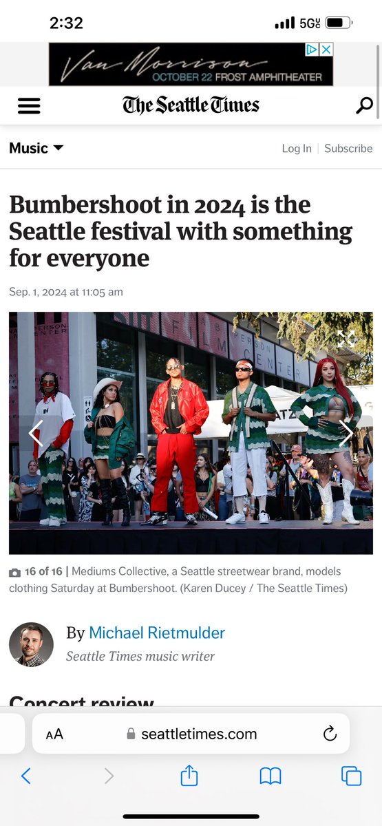 MEDIUMS COLLECTIVE (@themediumsbrand) on Twitter photo Thank you for rocking with us!! 🛩️🛩️🛩️
<a href="/_BUMBERSHOOT_/">Bumbershoot Arts & Music Festival</a> <a href="/seattletimes/">The Seattle Times</a>
seattletimes.com/entertainment/… Thank you for rocking with us!! 🛩️🛩️🛩️
<a href="/_BUMBERSHOOT_/">Bumbershoot Arts & Music Festival</a> <a href="/seattletimes/">The Seattle Times</a>
seattletimes.com/entertainment/…