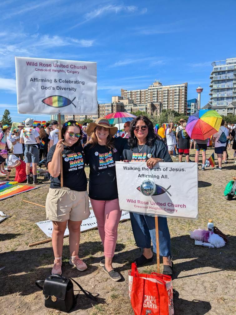 WildRoseChurch's tweet photo. Calgary Pride 2024! Wild Rose walked in the Calgary Pride Parade with 20 other affirming churches!

#wruc #yyc #calgarypride 2024 #uccan #uccaffirm https://t.co/bSz5wCUxwr