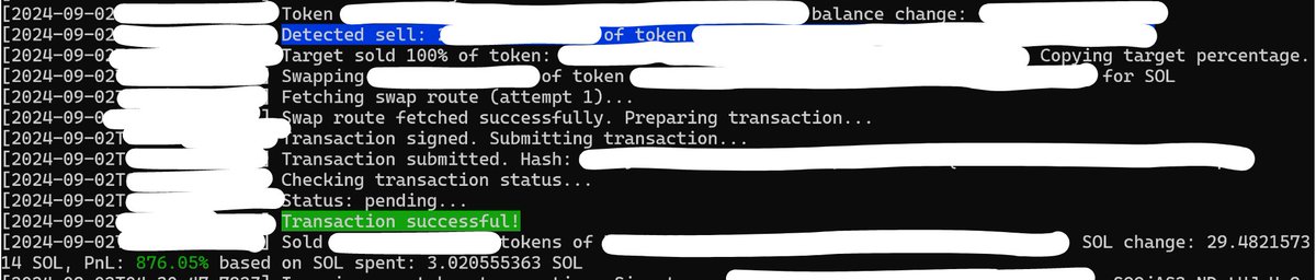 if you are copying a good list of wallets, you should be profitable regardless of sol price and market conditions.

you will make less $ for sure when volume is down, but at least won't get affected by emotional trading.

a small win in these trying times...
3 - &gt; 29 sol